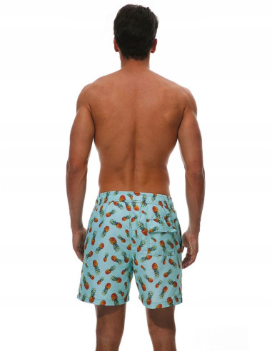 KĄPIELÓWKI MĘSKIE SZORTY SPODENKI MINI ANANASY