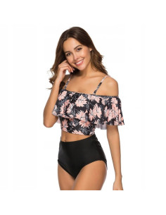 BIKINI STRÓJ KĄPIELOWY WYSOKI STAN HISZPANKA