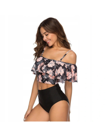 BIKINI STRÓJ KĄPIELOWY WYSOKI STAN HISZPANKA