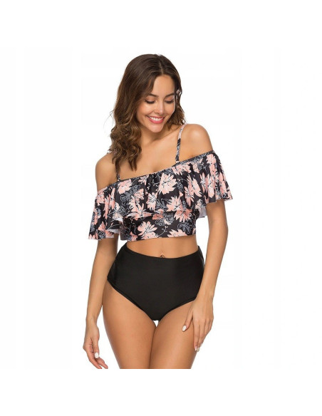 BIKINI STRÓJ KĄPIELOWY WYSOKI STAN HISZPANKA