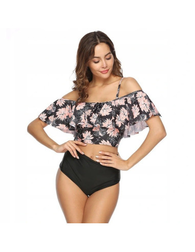 BIKINI STRÓJ KĄPIELOWY WYSOKI STAN HISZPANKA