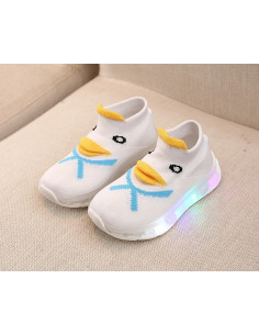 BUTY Z PODŚWIETLENIEM LED WCIĄGANE KACZORKI WHITE 2