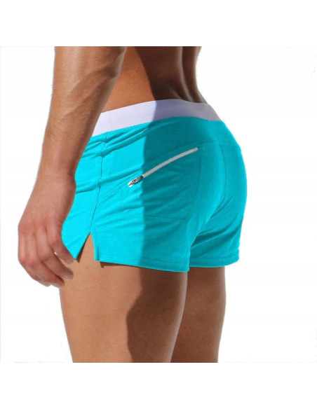 KĄPIELÓWKI SZORTY KĄPIELOWE BOKSERKI LAZUROWE