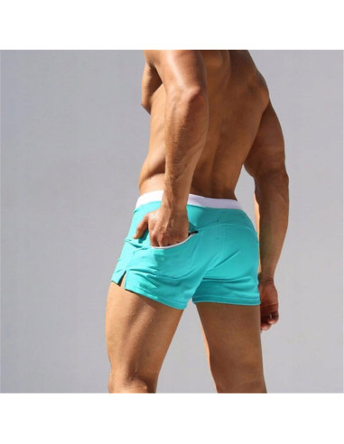KĄPIELÓWKI SZORTY KĄPIELOWE BOKSERKI LAZUROWE
