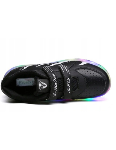 BUTOROLKI BUTY Z ROLKAMI 2 ROLKI NA RZEPY PŁOMIEŃ