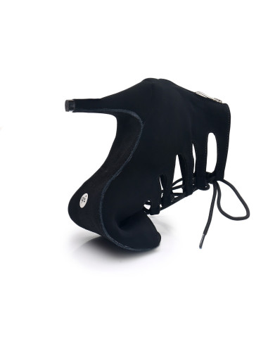 BUTY DO TAŃCA TANECZNE SZNUROWANE CZARNE 8,5cm