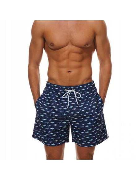 KĄPIELÓWKI MĘSKIE SPODENKI RYBY REKINY SHARK