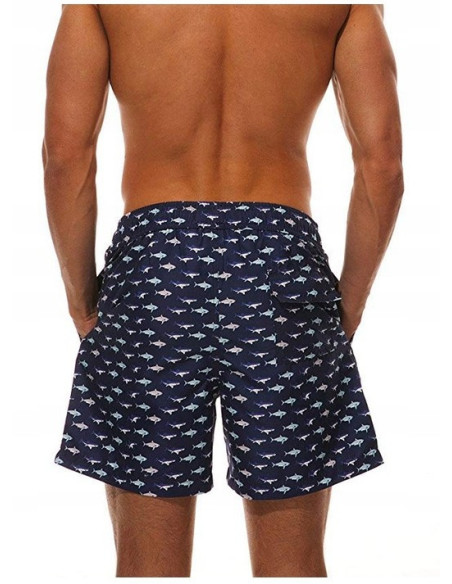 KĄPIELÓWKI MĘSKIE SPODENKI RYBY REKINY SHARK