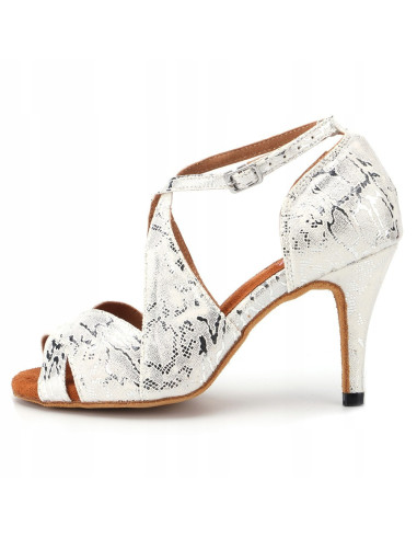 BUTY DO TAŃCA NA ŚLUB ŚLUBNE JAK WĄŻ OBCAS 8,5cm