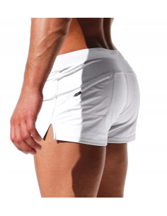 KĄPIELÓWKI SZORTY KĄPIELOWE BOKSERKI BIAŁE