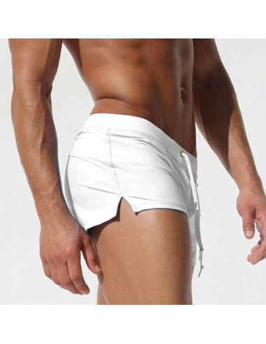 KĄPIELÓWKI SZORTY KĄPIELOWE BOKSERKI BIAŁE