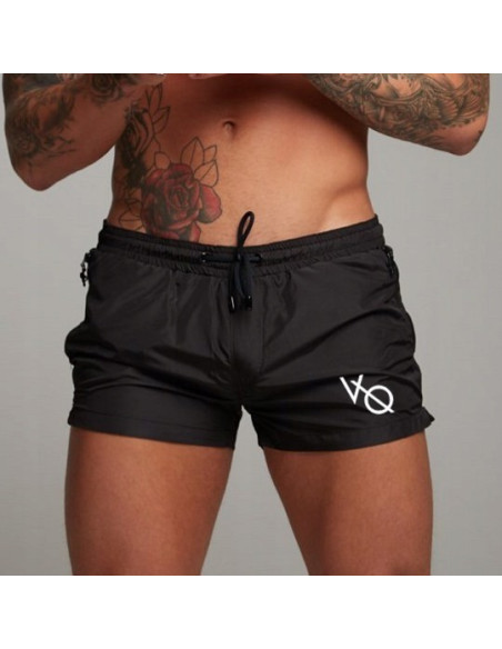 KĄPIELÓWKI MĘSKIE SZORTY SPODENKI CZARNE VQ