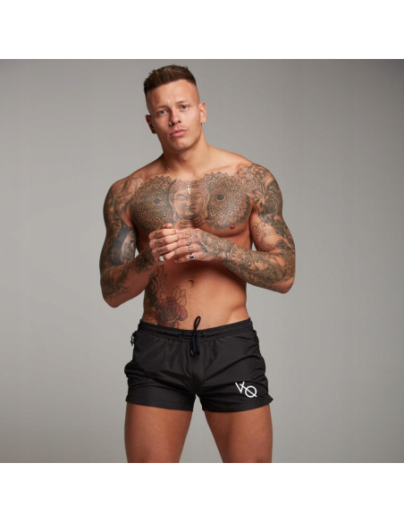 KĄPIELÓWKI MĘSKIE SZORTY SPODENKI CZARNE VQ