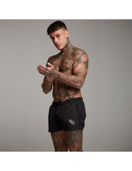 KĄPIELÓWKI MĘSKIE SZORTY SPODENKI CZARNE VQ