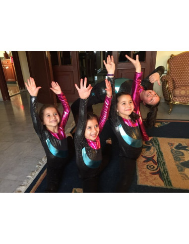 STRÓJ BALETOWY DO TAŃCA GIMNASTYKI KOMBINEZON