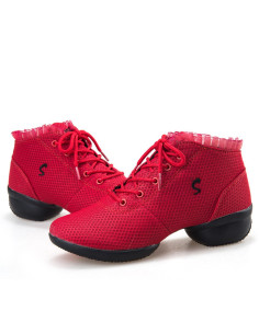 BUTY DO TAŃCA NOWOCZESNEGO TRENINGOWE Z KORONKĄ 2