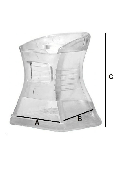 NAKŁADKI OCHRONNE NA OBCASY SZPILKA SLIM 8,5-10cm