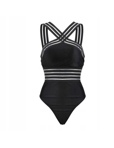 SEXY STRÓJ KOSTIUM KĄPIELOWY MONOKINI PASKI