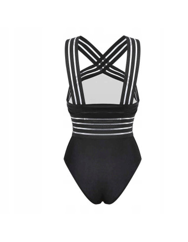 SEXY STRÓJ KOSTIUM KĄPIELOWY MONOKINI PASKI