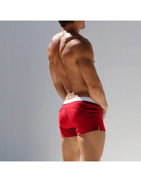 KĄPIELÓWKI SZORTY KĄPIELOWE BOKSERKI CZERWONE