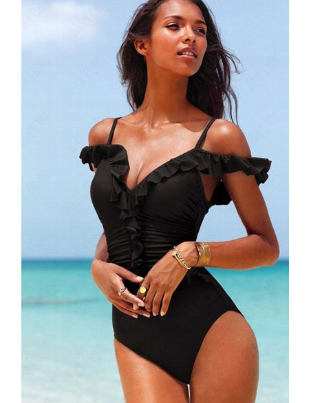 BIKINI STRÓJ KĄPIELOWY FALBANKA WYSZCZUPLAJĄCY