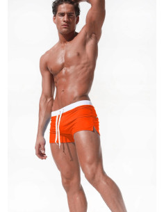 KĄPIELÓWKI SZORTY KĄPIELOWE BOKSERKI POMARAŃCZ 2