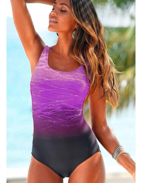 JEDNOCZĘŚCIOWY STRÓJ KĄPIELOWY MONOKINI FIOLET