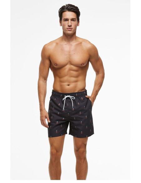 KĄPIELÓWKI MĘSKIE SZORTY SPODENKI MINI ANANASY