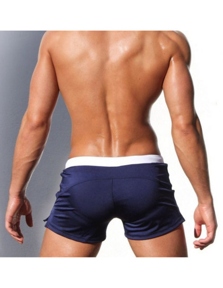 KĄPIELÓWKI MĘSKIE BOKSERKI SZORTY GRANAT