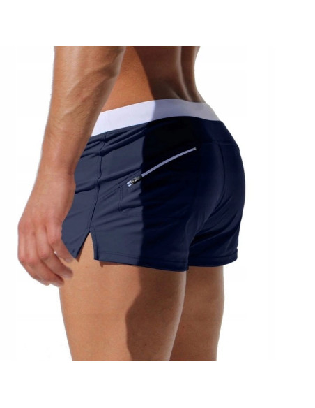 KĄPIELÓWKI SZORTY KĄPIELOWE BOKSERKI GRANAT