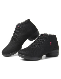 BUTY DO TAŃCA NOWOCZESNEGO TRENINGOWE Z KORONKĄ 2