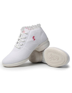 BUTY DO TAŃCA NOWOCZESNEGO TRENINGOWE Z KORONKĄ