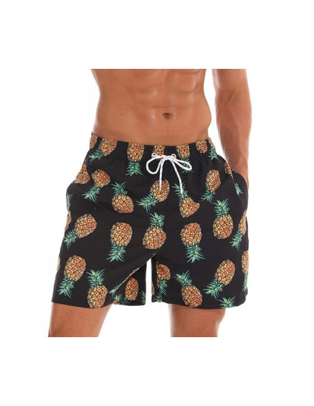 KĄPIELÓWKI MĘSKIE SZORTY SPODENKI ANANASY