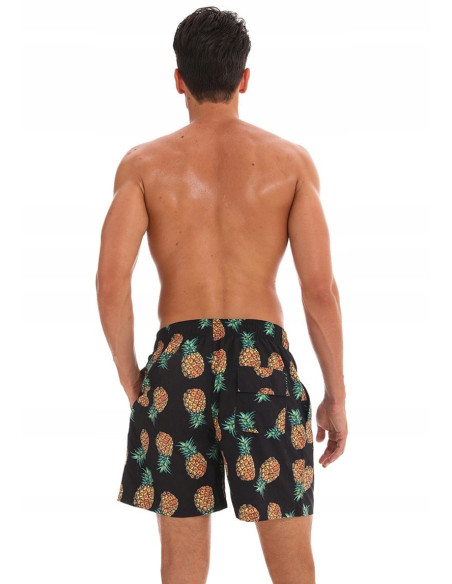 KĄPIELÓWKI MĘSKIE SZORTY SPODENKI ANANASY
