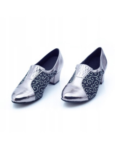 BUTY DO TAŃCA TANECZNE PRAKTISY ZDOBIONE GUMKA 4cm