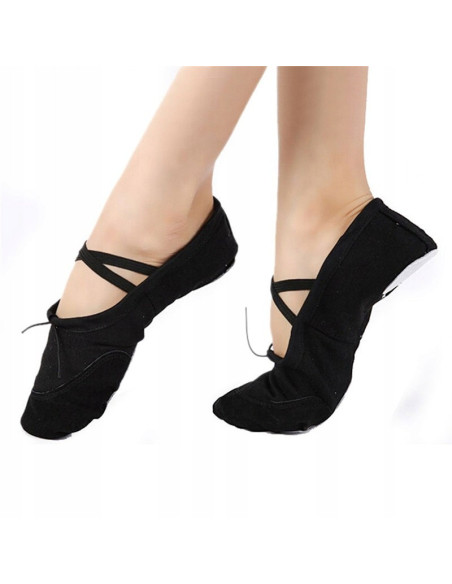 BALETKI DO TAŃCA TRADYCYJNE BALET RYTMIKA CZARNE