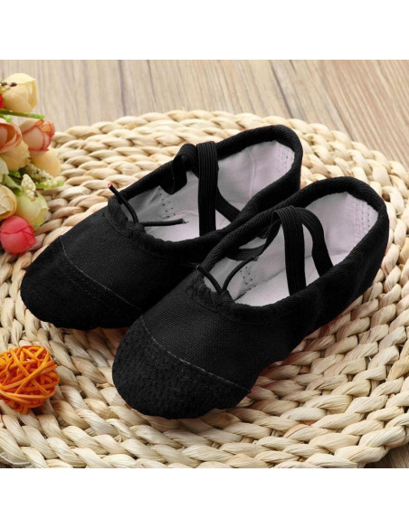 BALETKI DO TAŃCA TRADYCYJNE BALET RYTMIKA CZARNE