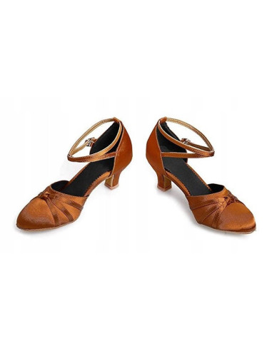 BUTY TANECZNE DO STANDARDU KONIAKOWE BRĄZOWE 5cm