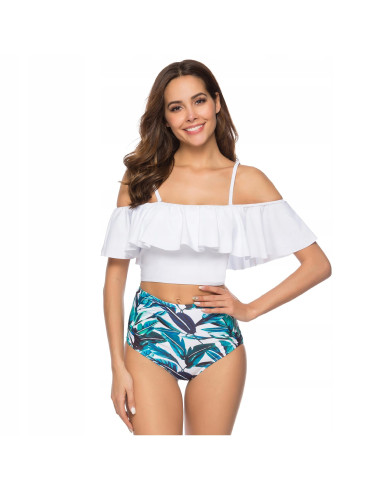 BIKINI STRÓJ KĄPIELOWY WYSOKI STAN HISZPANKA