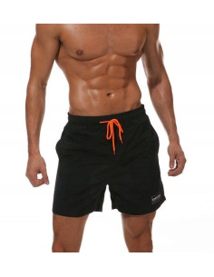 KĄPIELÓWKI MĘSKIE SZORTY SPODENKI CZARNE