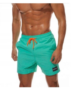 KĄPIELÓWKI MĘSKIE SZORTY SPODENKI TURKUSOWE