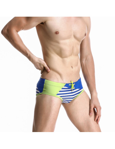 MĘSKIE KĄPIELÓWKI SLIPY SLIPKI PASY GREEN BLUE