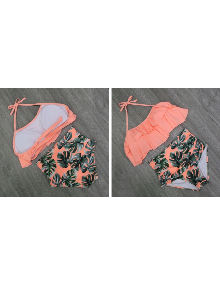 BIKINI STRÓJ KĄPIELOWY WYSOKI STAN PUSH UP BOHO