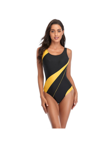 STRÓJ KOSTIUM KĄPIELOWY SPORTOWY YELLOW