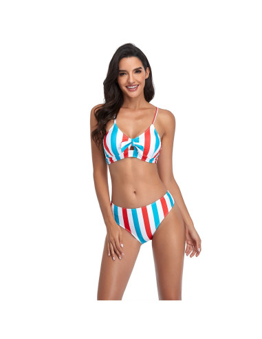 BIKINI STRÓJ KĄPIELOWY PASKI MARYNARSKI