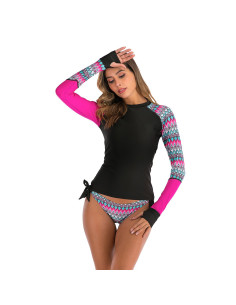 STRÓJ KĄPIELOWY DŁUGI RĘKAW SURFING AZTEC