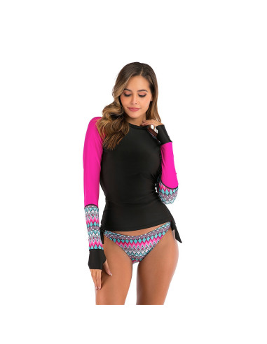 STRÓJ KĄPIELOWY DŁUGI RĘKAW SURFING AZTEC