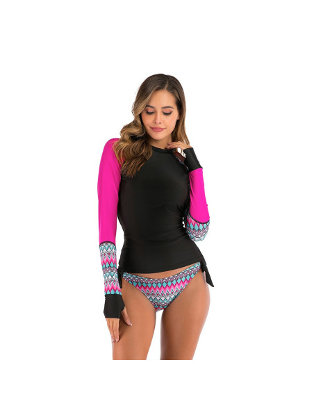 STRÓJ KĄPIELOWY DŁUGI RĘKAW SURFING AZTEC