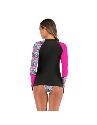 STRÓJ KĄPIELOWY DŁUGI RĘKAW SURFING AZTEC