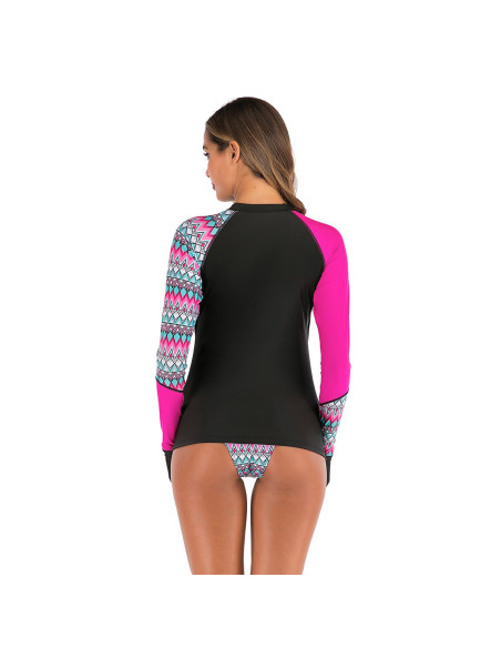 STRÓJ KĄPIELOWY DŁUGI RĘKAW SURFING AZTEC